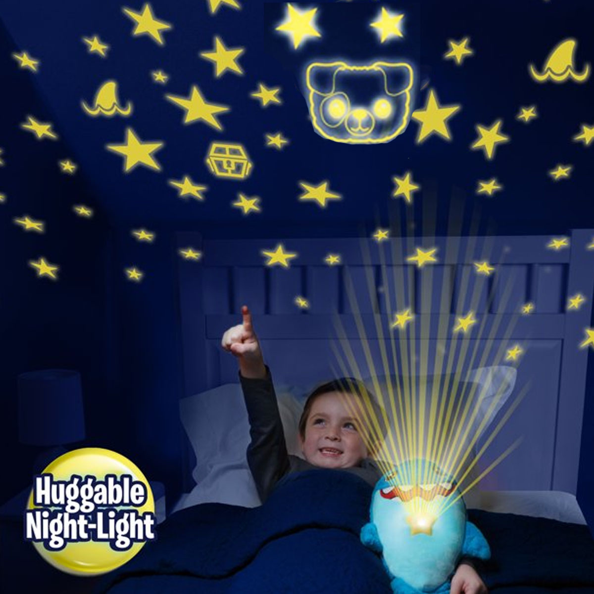 Miniatura 2 de Peluche Tiburón Proyector Nocturno Niños